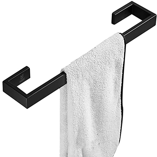 Badetuchhalter – quadratische Basis, verdickter Handtuchhalter aus Edelstahl für Badezimmer, Küchenzubehör, Handtuchstange, Wand-Handtuchhalter (schwarz) (Größe: 80 cm) Fashionable von NAMUlA