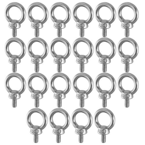 NAMYEUT 22 Stück M6 Ringschraube Edelstahl, Augenschraube M6 Edelstahl Augenbolzen Ringbolzen Ösenschrauben für Befestigen und Aufhängen von Ornamenten, Blumentöpfen, Schaukel NAMYEUT 22 Stück M6 Ringschraube Edelstahl, Augenschraube M6 Edelstahl Augenbolzen Ringbolzen Ösenschrauben für Befestigen und Aufhängen von Ornamenten, Blumentöpfen, Schaukel von NAMYEUT