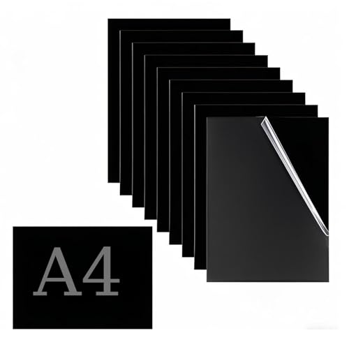 NAMYEUT 10 Stück Schwarz Acrylglas Platte A4, 1mm Acrylplatten Acrylscheibe Schwarz Acrylplatte Acryl Kunststoffplatte für Schilder, DIY Display Projekte Handwerk, Malerei NAMYEUT 10 Stück Schwarz Acrylglas Platte A4, 1mm Acrylplatten Acrylscheibe Schwarz Acrylplatte Acryl Kunststoffplatte für Schilder, DIY Display Projekte Handwerk, Malerei von NAMYEUT