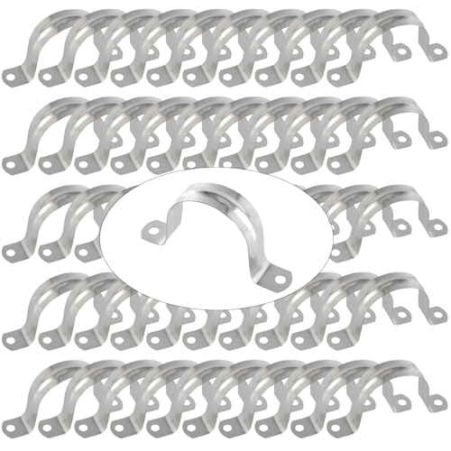NAMYEUT 50 Stück 50mm U Rohrschellen Edelstahl, Befestigungsschelle Rohrschelle Schlauchschellen, Metall U Typ Rohrschellen Rohrbefestigung für Gasrohre, Wasserrohre, Rohre Wand NAMYEUT 50 Stück 50mm U Rohrschellen Edelstahl, Befestigungsschelle Rohrschelle Schlauchschellen, Metall U Typ Rohrschellen Rohrbefestigung für Gasrohre, Wasserrohre, Rohre Wand von NAMYEUT