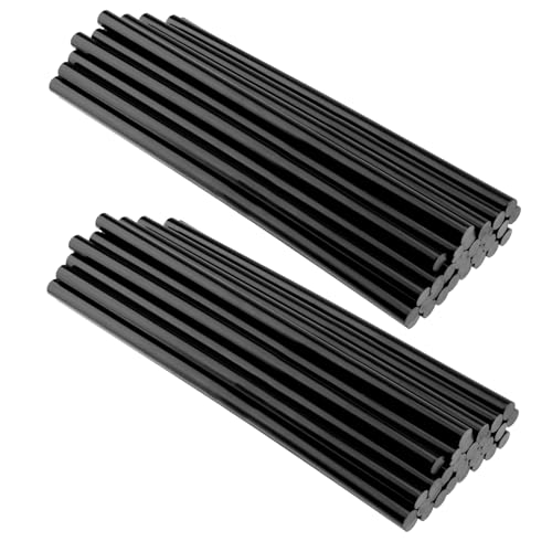 NAMYEUT 60 Stück 270 x 11mm Heißklebestifte Schwarz, Klebesticks Heißkleber, Heißklebepistole Sticks, Heißklebesticks 11mm Heißklebestift für DIY Bastelprojekte Reparieren Dekorieren von NAMYEUT