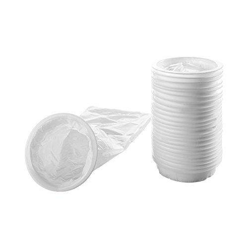 NANDEYIBI Spuckbeutel, 10 Stück, Weiß, Reißfest, 11cm Endring, 10 Spuckbeutel aus reißfestem Polyethylen, Mit Einkerbungen zum Einhängen der Tasche für einen sicheren Verschluss NANDEYIBI Spuckbeutel, 10 Stück, Weiß, Reißfest, 11cm Endring, 10 Spuckbeutel aus reißfestem Polyethylen, Mit Einkerbungen zum Einhängen der Tasche für einen sicheren Verschluss von Carmesin