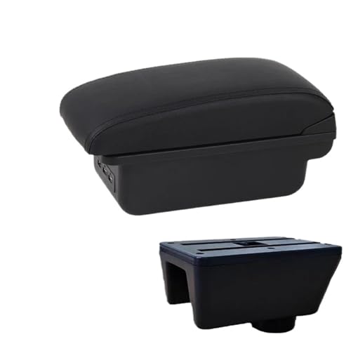 NANGAEBPPW Armlehne Für Seat Für Ibiza Für Ibiza MK4 IV 6J 2008 2009 2010 2011-2017 Innenraumdesign Mittelkonsole Armlehnen-Aufbewahrungsbox(B2 schwarze Linie 3USB) von NANGAEBPPW