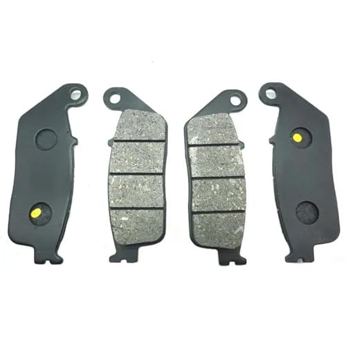 NANGAEBPPW Bremsbacken Für Triumph Für Adventurer 885cc 1996 1997 1998 1999-2001 Für Thunderbird 900 885cc 1995-2003 Motorrad-Bremsbeläge Vorne Und Hinten(2 Paar vorne) von NANGAEBPPW
