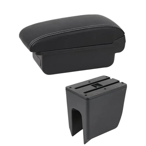 NANGAEBPPW Für Dacia Für Spring Armlehnenbox Mittelkonsole Interne Nachrüstung USB-Ladung(Eine schwarze Linie Kein USB) von NANGAEBPPW