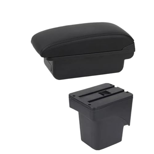 NANGAEBPPW Für Focus 2 Für Focus 2 Mk2 2005 2006 2007 2008 2009 2010 2011 Auto Armlehnenbox Aufbewahrungsbox(A1 Schwarze Linie KEIN USB) von NANGAEBPPW