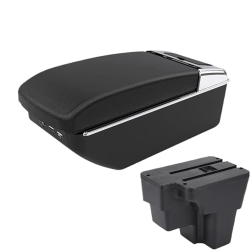 NANGAEBPPW Für KIA Für RIO Armlehnenbox Für KIA Für STONIC Für KIA Für Rio Lx Cerato Autoarmlehne Nachrüstteil Aufbewahrungsbox(A2 Black line7 USB) von NANGAEBPPW