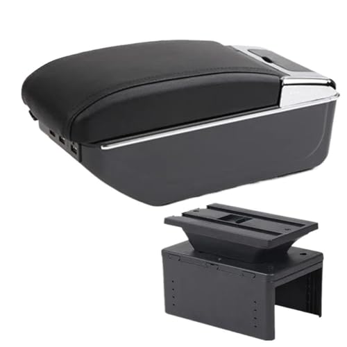 NANGAEBPPW Für Opel Für Zafira B Armlehne Innenraumteile Nachrüstteile Auto Armaturenbrett Mittel-Lagerbox Mit USB(C2 schwarze Linie 7USB) von NANGAEBPPW