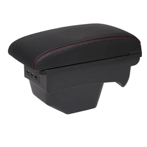NANGAEBPPW Für Peugeot 308 2008 2009 2010 2011 2012 T7 SW Auto Armlehnenbox Nachrüstteile Zentrale Aufbewahrungsbox(A1 genuine cowhide 3USB) von NANGAEBPPW