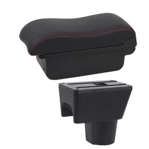 NANGAEBPPW Für R&enault Für Duster Armaturenbrett-Ablagefach Für Dacia Duster Für Oroc 2010-2018 Auto-Armaturenbrett-Ablagefach Gebogene Oberfläche(Eine rote Linie KEIN USB) von NANGAEBPPW