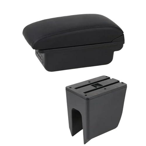 NANGAEBPPW Für R&enault Für K-ZE Auto Armlehnenbox Mittelkonsole Interne Nachrüstung USB-Ladung(B red line 3USB) von NANGAEBPPW