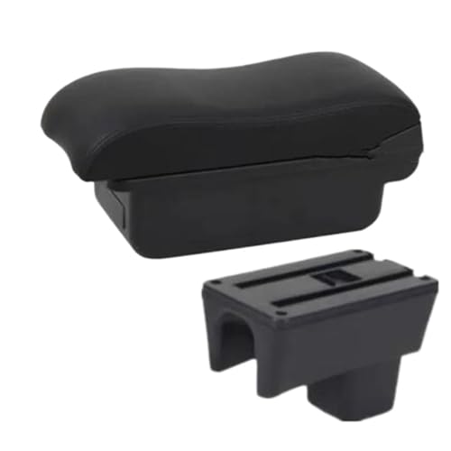 NANGAEBPPW Für Suzuki Für Swift Armlehnenbox 2005-2019 2020 2021 2022 2023 2024 Auto Armlehne Gebogene Oberfläche Auto Aufbewahrungsbox(A2 schwarze Linie Kein USB) von NANGAEBPPW