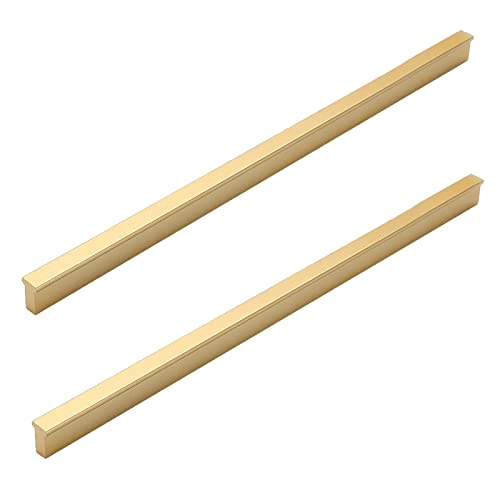 NANNAN0901 2 Stück Gold Massivgriff Küchengriffe Schränkegriffe Aluminiumlegierung Schublade Griffe Schlafzimmer Möbelgriff Türgriff Schrankgriff von NANNAN0901