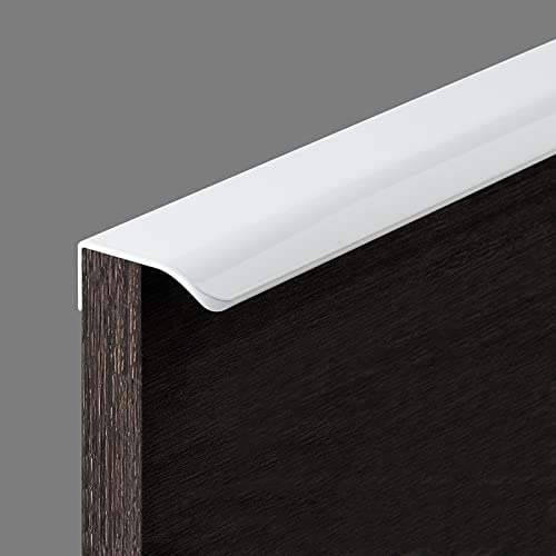 NANNAN0901 Möbelgriffe Super Lange Küchengriffe Weiße Schrank Griffe Türgriffe Stangengriffe Versteckter Schubladengriff, für Schlafzimmer, Kleiderschränke, Aluminium von NANNAN0901
