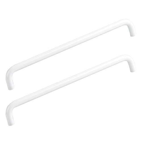 NANNAN0901 2 Stück Schrankgriffe Massivem Aluminium Küchengriffe Schranktürgriffe Weiße Möbelgriffe Schubladengriffe, für Schlafzimmer Schrank Kommode (Length 330mm) von NANNAN0901