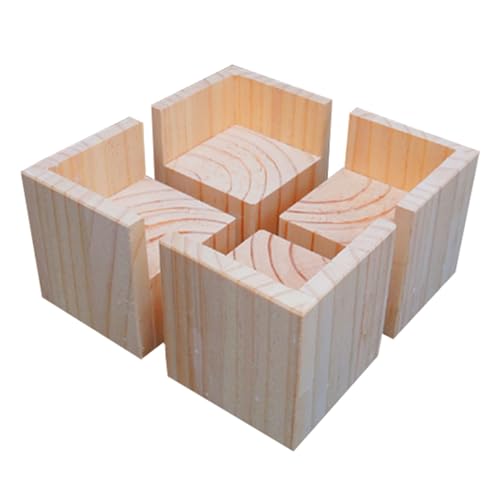 NANNAN3360 4 Stück Möbelerhöhungen Tischerhöher aus Holz Sofaerhöher Schwerlast Betterhöher Erhöht die Höhe um 3–20cm L-Förmige Sofabeine, für Bett Möbel Schreibtisch (A 15cm-Increase Height 5cm) von NANNAN3360