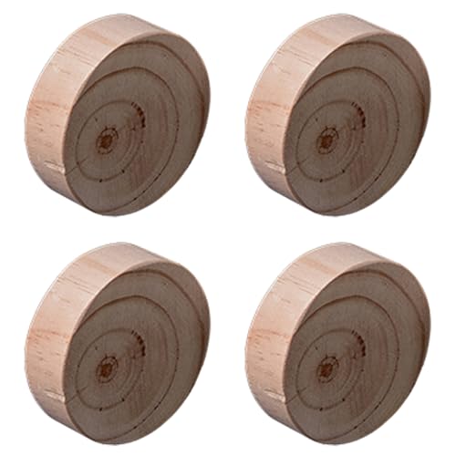 NANNAN3360 4 Stück Sofaerhöher Möbelerhöhung aus Massivholz Möbelfüße Schwerlast Betterhöher Holz Stützbeine, für Tisch Couch Stuhl Sofa (6 × 8cm) von NANNAN3360