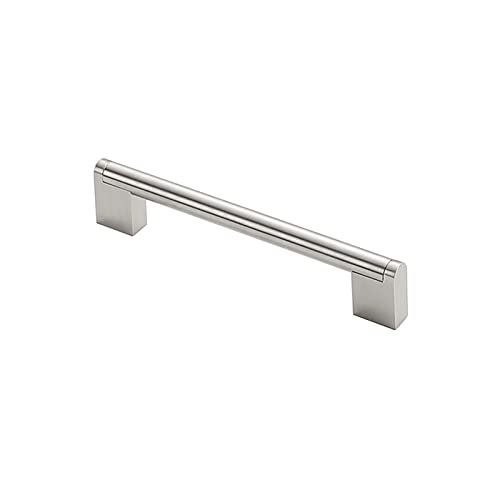 NANNAN3360 Edelstahl Schrankgriffe, Silber Gebürsteter Griff Massiver Küchentürgriff Schlafzimmer Möbelgriffe Bügelgriff Schubladengriffe Haus Dekoration, mit Schrauben (Hole distance 128mm) von NANNAN3360