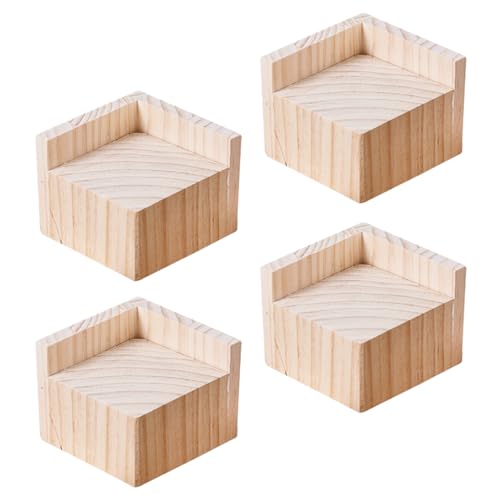 NANNAN3360 Schwerlast Holzerhöher 4 Stück Möbelerhöhungen Sofaerhöhung Erhöhtes Gerät Erhöht die Höhe um 3–20cm Möbelbeine Tischerhöher (A 5cm-Increase Height 10cm) von NANNAN3360