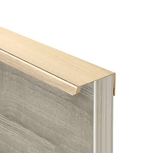 Versteckte Küchengriffe Gold Schrankgriffe Unsichtbare Aluminiumlegierung Möbelknöpfe Türgriff Moderne Schlafzimmer Schubladengriffe, mit Schrauben (Length 150mm) von NANNAN3360