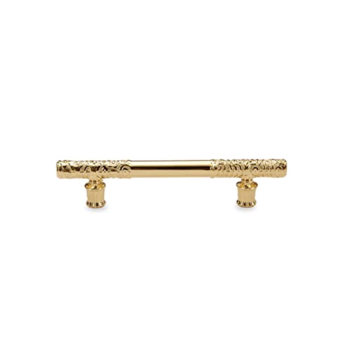 NANNAN3360 Zinklegierung Möbel Griffe Küchengriffe Türgriffe Stangengriff Kleiderschrank Zieht Schubladegriff Küchenschrank, mit Schrauben, Gold (Hole distance 96mm) von NANNAN3360