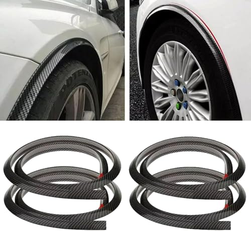 4 Stück 1,5m Mudguards für Ford Transit Mk4 Mk5 Mk6 Mk7 (1991-2014), Auto Rad Fender Verlängerung Formung Flares Autos Reifen Augenbrauen,Carbon Fiber von NANNANQIPEI