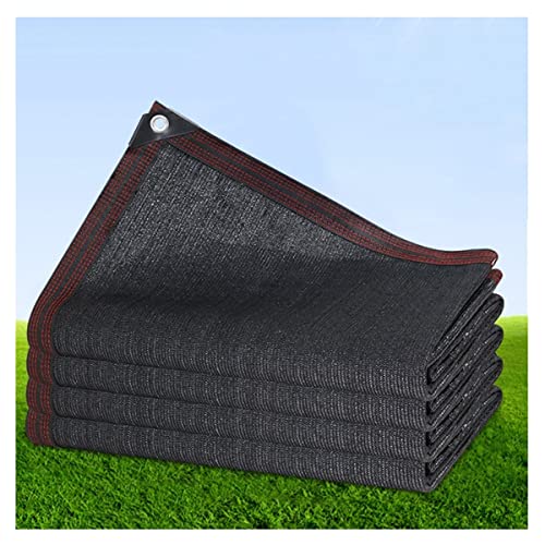 NANNUT Schattiernetz für Innenhof Schatten Tuch 1.5x2m 2.5x3m 3.5x4m HDPE Atmungsaktiv Sonnenschutznetz für Gazebo Balkon Carport Gewächshaus (Color : Black, Size : 1.5x2m) von NANNUT