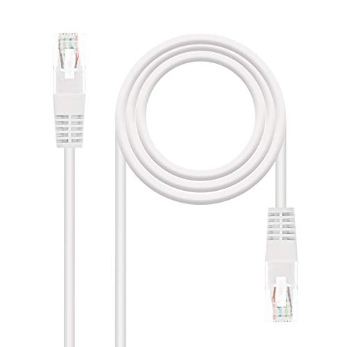 Nanocable 10.20.0100-W - Ethernet Netzwerkkabel RJ45, Cat5e UTP AWG24, weiß, 0.5 mts von NANOCABLE