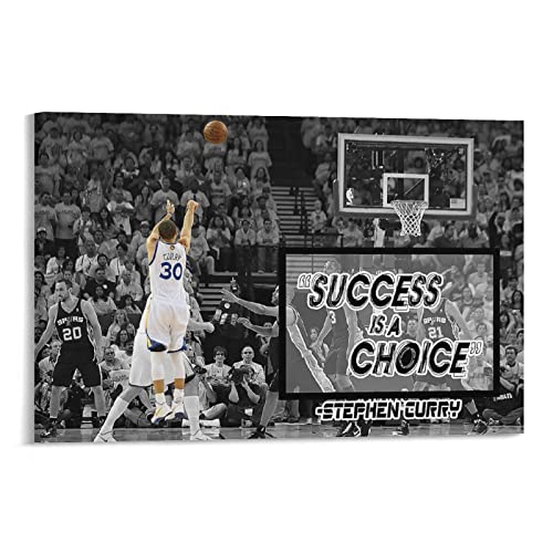 Basketball-Poster Basketball-Legende Spieler Poster Stephen Curry Wandkunst Poster Scrollen Leinwand Gemälde Bild Wohnzimmer Dekor Home 60 x 90 cm von NANXIANG