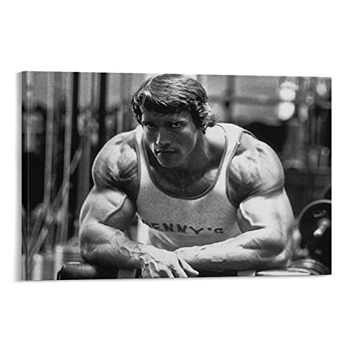 NANXIANG Arnold Schwarzenegger American Bodybuilder Art Style Poster Wandkunst Poster Drucke Home Decor Bild Leinwand Malerei Poster 40 x 60 cm von NANXIANG