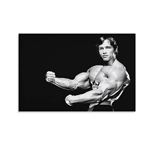 NANXIANG Arnold Schwarzenegger American Bodybuilder Muscle Artworks Leinwandposter Wandkunst Drucke Home Modern Decor 30 x 45 cm von NANXIANG