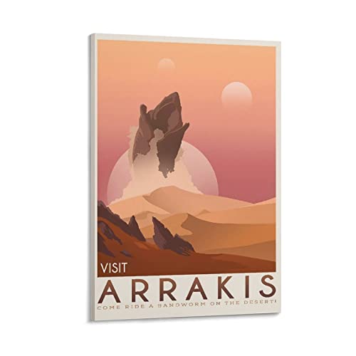 NANXIANG Arrakis Dune Sandworm Frank Herbert Poster Retro Reise Poster Leinwand Gemälde Poster Wandkunst Dekorative Bild Drucke Moderne Dekoration 20 x 30 cm von NANXIANG