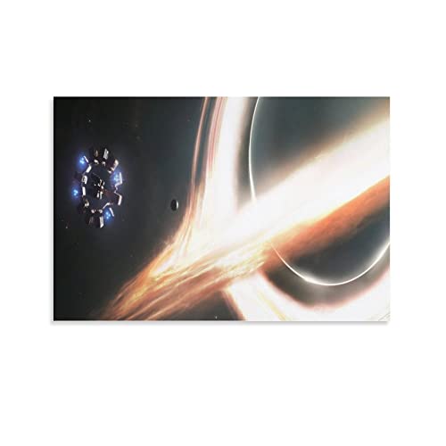 NANXIANG Black Holes – Interstellar – Poster Leinwand Wandkunst Poster Dekorativ Modern Home Druck Bild Kunst von NANXIANG