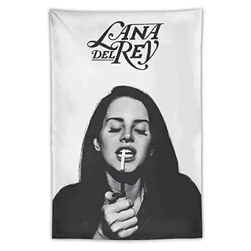 NANXIANG Character Art Wandteppich Lana Del Rey, amerikanische Sängerin und Komponistenkunstwerke, Polyester-Wandteppich, Raum Aes von NANXIANG