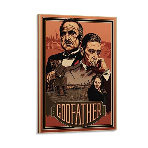 NANXIANG Filmposter "The Godfather The Godfather Classic Gangster" (3) Wandkunst Bild Malerei Poster Leinwand von NANXIANG