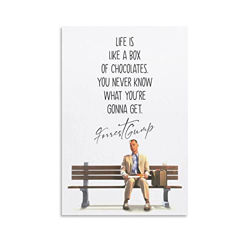 NANXIANG Forrest Gump Filmposter Kunstcover Leinwand Malerei Poster Wandkunst Dekorative Bild Drucke Modern von NANXIANG