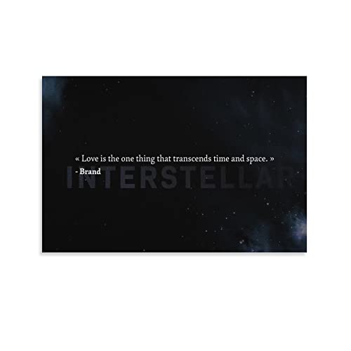 NANXIANG Interstellar-Film-Poster Leinwand Malerei Poster Wandkunst Dekorative Bild Drucke Moderne Dekoration 12x von NANXIANG