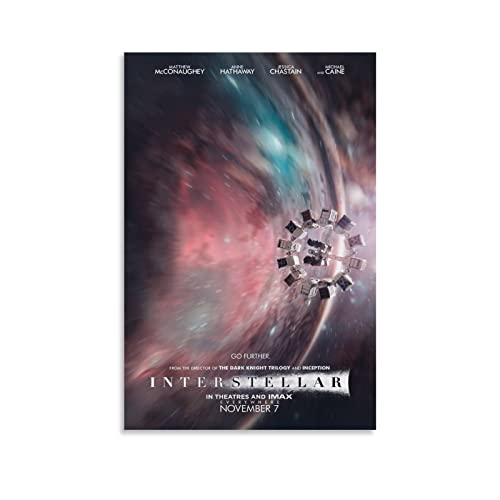 NANXIANG Interstellar Poster Filmposter Wandkunst Bild Gemälde Poster Leinwand Druck Poster Kunstwerke Zimmer von NANXIANG