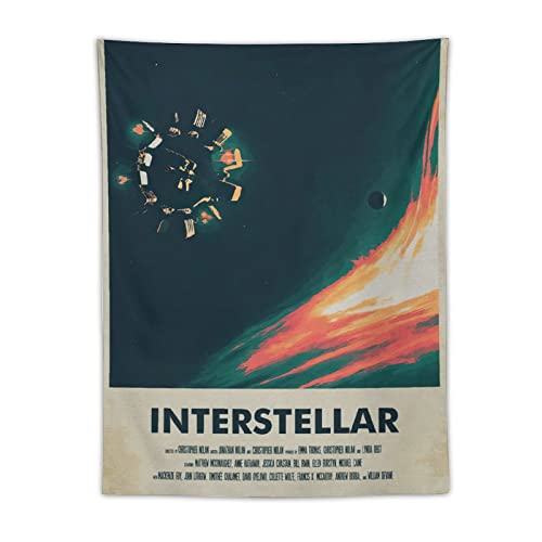NANXIANG Interstellar Science Fiction Film-Wandteppiche, Filme und TV-Serie, Kunstdruck, Film-Wandteppich von NANXIANG