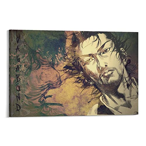 NANXIANG Japan Samurai Kultur Kunst Poster Miyamoto Musashi Wandkunst Poster Drucke Home Decor Bild Leinwand P von NANXIANG