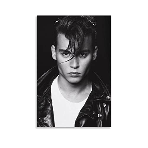 NANXIANG Johnny Depp Filmschauspieler Poster Dekoration Poster 1 Poster Wandkunst Gemälde Leinwand Drucke Dekor Pos von NANXIANG