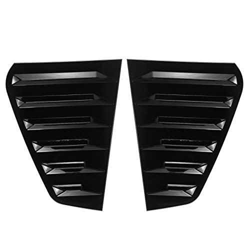 NANZU 2PCS Auto Hinten Fenster Shutter Abdeckung Trim Fit for VW Golf 6 Golf 7 Golf 7,5 Golf 8 MK7/7.5/8 GTI GTD R Fenster Lamellen Seite Vent Trim (Color : Glossy Black-7) von NANZU