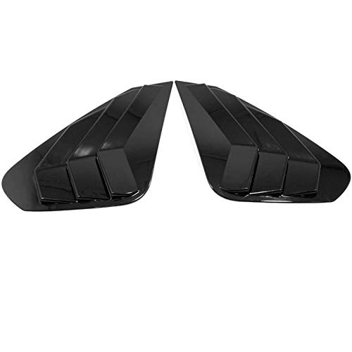 NANZU Heckscheiben-Lamellenspoiler, Lüftungsschlitze, Abdeckung, passend for Toyota RAV4 RAV 4 XA50 2019–2022, ABS-Zubehör in Schwarz/Carbon-Optik (Color : Glossy Black) von NANZU