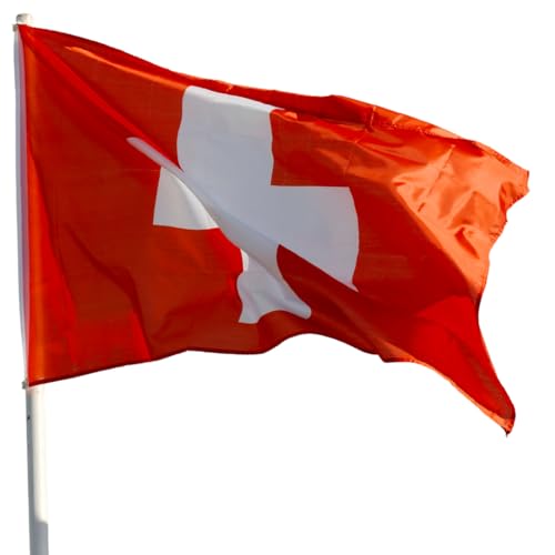 Europameisterschaften 2024 Welt Internationale Flaggen - (Schweiz, 90x150cm) Schweizer Flagge 90x150cm von NARAMAKI