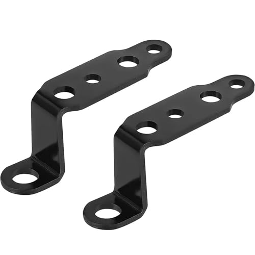 NARDEDP 1 paar Motorrad LED Scheinwerfer Halterung Rückspiegel Lampe Scheinwerfer Verlängerung Halter Clamp Motorrad Roller Zubehör(Black) von NARDEDP