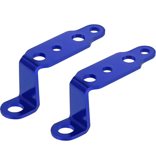 NARDEDP 1 paar Motorrad LED Scheinwerfer Halterung Rückspiegel Lampe Scheinwerfer Verlängerung Halter Clamp Motorrad Roller Zubehör(Blue) von NARDEDP