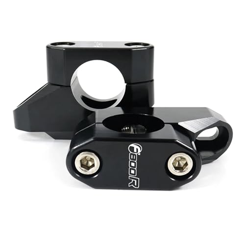 NARDEDP 28 Mm 1 1/8 Zoll Lenker-Riser, Fat Bar Nach Hinten Verschoben, Kompatibel Mit F800R R1200R 2011–2014, F800GS 2008–2024, F800GSA, F800GT(BlackF800R Logo) von NARDEDP
