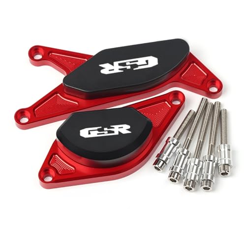 NARDEDP Motorrad-Absturzsicherung, Motorgehäuse-Schiebeschutz, kompatibel mit GSR 400 600 750 GSR750 GSR600 GSR400(Red) von NARDEDP