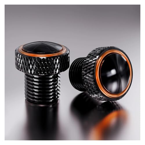 NARDEDP Motorrad-Aluminium-Spiegellochstopfen, Schrauben, Bolzen, kompatibel mit Ducati Scrambler 800 1100 ICON 800 Desert Sled 2017–2022(Orange-No Logo) von NARDEDP