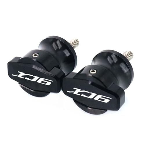 NARDEDP Motorrad-CNC-Rahmenständer, 6-mm-Schrauben, Schieber, Schwingenspulen, kompatibel mit XJ6 DIVERSION 2010 2011 2012 2013 2014 2015(Black) von NARDEDP